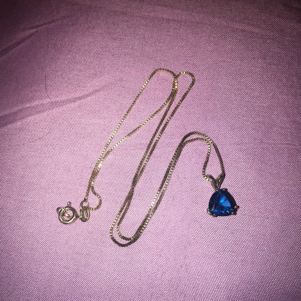 Blue Gem Necklace